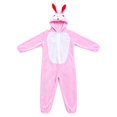 thumbnail image 4 of Ruyang Animal Hooded Jumpsuit for Toddler Boys Girls Zipper Fleece Onesie Teen Kids Theme Party Drees Up Home Wear, 4 of 4