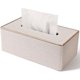 thumbnail image 1 of ZAGRENAO Funda para caja de pañuelos de piel sintética, soporte rectangular para caja de pañuelos Kleenex, servilleta, soporte rectangular para pañuelos para baño, oficina, 24.99 x 13.28 x MX925-0138, 1 of 6