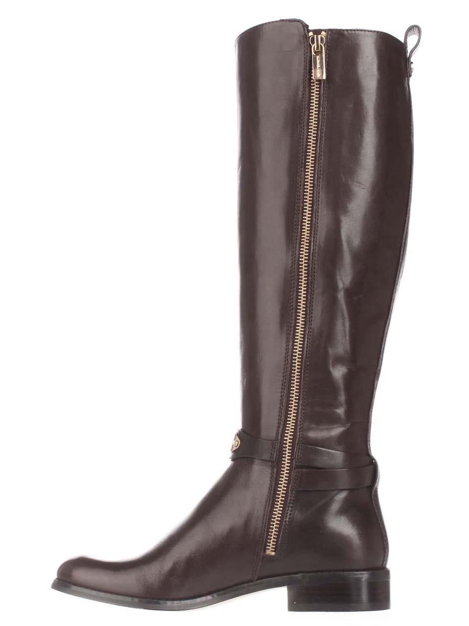 Womens MICHAEL Michael Kors Arley Riding Boots - Dark Chocolate -  