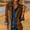 Brown, variant on Women Solid Loose Faux Suede Moto Jacket, Western Style Long Sleeve Open Front Coat, Casual Outerwear for Fall and Winter Daily Outfits Dark Blue XXXL(XXXL)