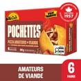 thumbnail image 2 of McCain® Pizza Pockets® Meat Lovers Pizza Pockets, 6 pack, Made in Canada from domestic and imported ingredients, 6 x 100g, 2 of 9
