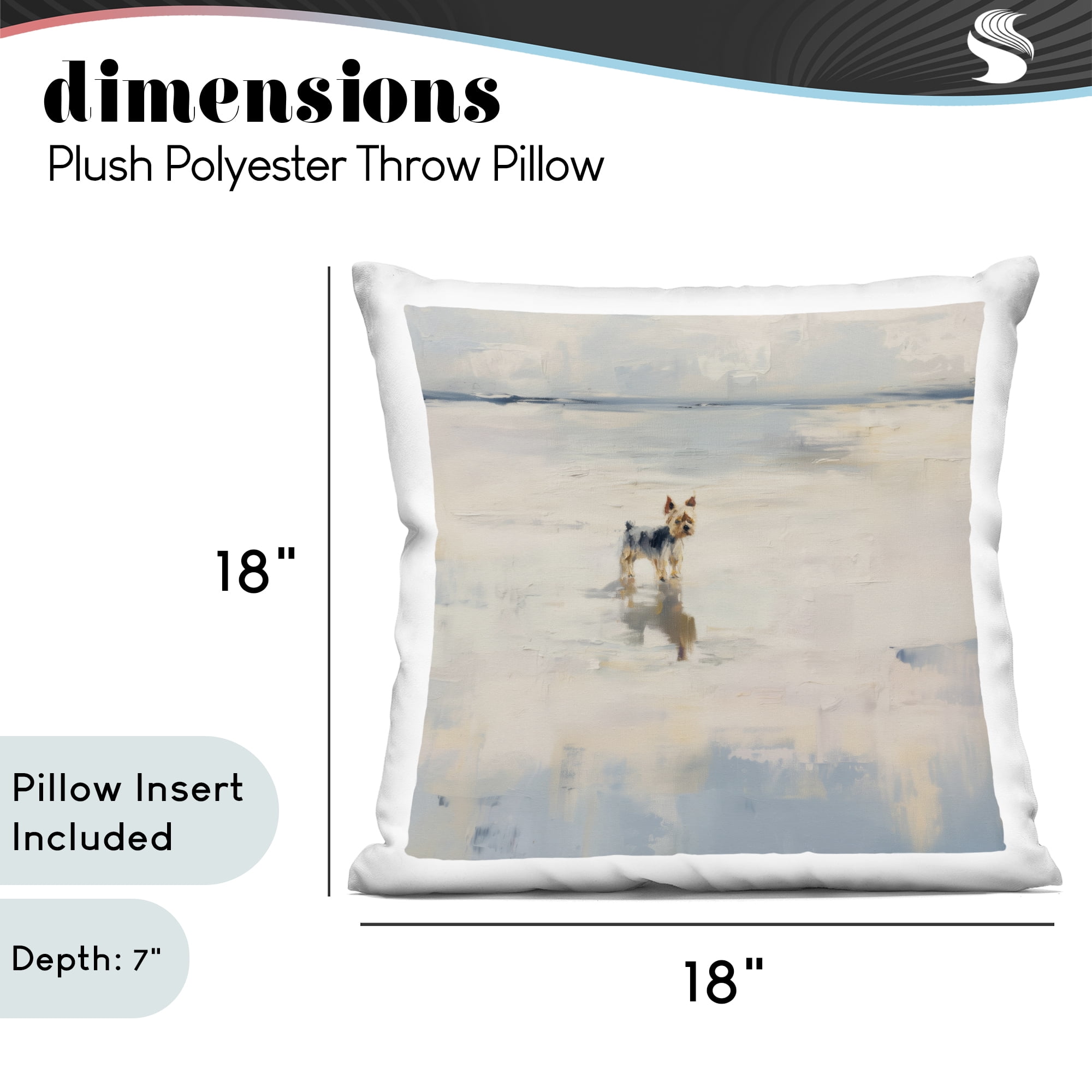 Stupell Industries Quiet Moment By The Sea Decorative Printed Throw Pillow, design by Svetlana Aleynikova