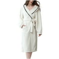 thumbnail image 2 of Batas Camisón de mujer Ropa de dormir de invierno Ropa de abrigo para el hogar para mujer Mangas largas que se pueden usar al aire libre Camisón Bata de baño Pijamas de mujer, 2 of 9