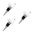 thumbnail image 4 of Masteelf 3pcs Wine Stopper Bottle Stopper Swan Figurines Wine Saver Reusable Wine Stopper For Bar Holiday Party Wedding Christmas Halloween, 4 of 8