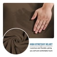 thumbnail image 2 of H.VERSAILTEX Plush Velvet 3-Piece Sofa Slipcover, Stretch Elastic Furniture Protector, Fits 72–90 Inch 2-Cushion Couch, Bronze Brown, 2 of 6