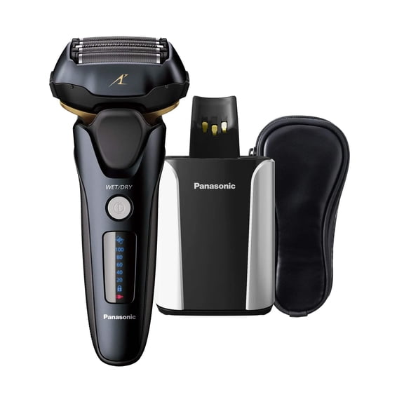Panasonic Electric Razor for Men, Electric Shaver, ARC5 with Premium Automatic Cleaning and Charging Station, Wet Dry Shaver Men, Cordless Razor, with Pop-Up Trimmer