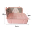thumbnail image 4 of Caja de arena Yinane Inodoro con bandeja de arena Rosado, 4 of 8