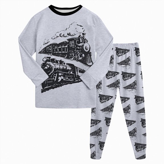 Little Boys Long sleeve Pajamas Kids jammies Child Pjs