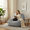 Gray, variant on Oooh life Ergonomic Corduroy Bean Bag Chair, Large Soft Floor Sofa with Back, Neck, and Head Support, Comfortable Indoor Seating, Gray