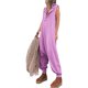 thumbnail image 1 of Monos Casuales Pantalones holgados para mujer Mamelucos con cuello en V Monos Traje diario (Púrpura XL) Cgtredaw Para estrenar, 1 of 1
