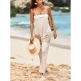 thumbnail image 4 of Monos Tankaneo para mujer, verano, playa, cuello en V, a rayas, 4 of 7