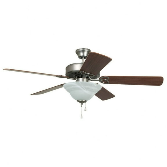 Craftmade Bld525c1 Builder Deluxe 52" 5 Blade Led Indoor Ceiling Fan - Nickel