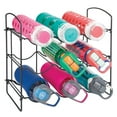 thumbnail image 5 of mDesign Metal Water Bottle Storage Organizer Rack, Holds 9 Bottles - Matte Black, 5 of 8