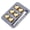 Gold 6pc, variant on Heart Shaped Stainless Steel Reusable Ice Cubes, Metal Whiskey Stones Chill Rocks, Non Diluting Chilling Cubes for Whiskey, Cocktails, Wine, Bourbon and Beverages, Gift for Men