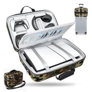 PS5 Carrying Case, Hard Shell Travel Bag for PS5 Slim & Standard, Waterproof Shockproof Portable Storage for PS5 Console, Controllers, Headset, Game Discs & Accessories, Essential Gift for Gamers
