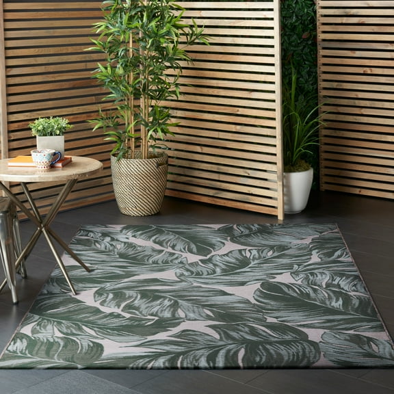 Better Homes & Gardens, Reversible Palm Outdoor Rug