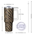 thumbnail image 2 of Modern 40oz Tumbler– Stainless Steel Insulated Tumbler with Handle and Straw, Large Capacity Travel Cup for Hot & Cold Drinks, 2 of 7