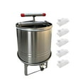 thumbnail image 2 of Tnarru Honey Extractor Making Lightweight Multifunctional Stable Base Crusher Fruit Press for Olive Oil Vinasse Honeycomb 5 filtration bags, 2 of 8