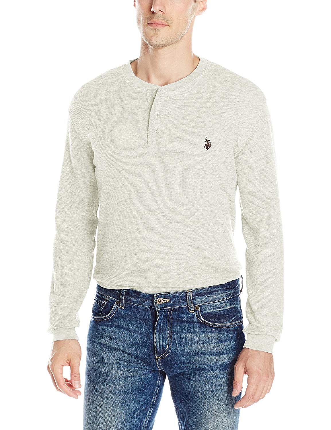 US Polo Assn. U.S. Polo Assn. Men's Long Sleeve Thermal Henley