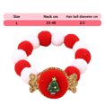 thumbnail image 2 of Collar de invierno con forro de felpa para perros, cálido y suave para perros pequeños, medianos, gatos, cachorros, gatitos, ropa linda (rojo y verde), 2 of 5