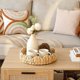 thumbnail image 5 of Scalloped Edge Round Tray, Round Serving Tray with Built-in Handles, 5 of 5