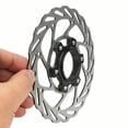 thumbnail image 4 of Eigraketly Rotor de freno de disco de bloqueo central de bicicletas de acero inoxidable, accesorios de rotores de disipación de calor Type4 NO4, 4 of 6