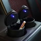 thumbnail image 5 of Cenicero de coche con LED (negro), 2 piezas, cenicero cilíndrico para coche, cenicero portátil para coche con tapa, ceniceros para cigarrillos de coche para viajes, hogar y oficina., 5 of 5