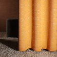 thumbnail image 1 of Cortinas opacas Deconovo con estampado de diamantes plateados, aislantes térmicos, con ojales, color naranja llama/diamante, 42 x 72 pulgadas, para decoración del hogar, 1 of 7