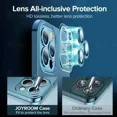 thumbnail image 5 of Funda de teléfono transparente con revestimiento de alta calidad para iPhone 16, 15, 14 Plus, 11, 12, 13 Pro Max, protección completa de lente, cubierta trasera de TPU suave a prueba de golpes, 5 of 5
