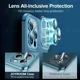 thumbnail image 5 of Funda de teléfono transparente con revestimiento de alta calidad para iPhone 16, 15, 14 Plus, 11, 12, 13 Pro Max, protección completa de lente, cubierta trasera de TPU suave a prueba de golpes, 5 of 5