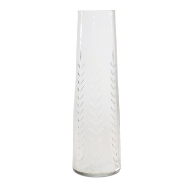 Melrose International Blue Soda Lime Glass Vase 12.5