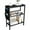Black, variant on Narrow End Table with Storage - Modern 3-Tier Side Table for Small Spaces