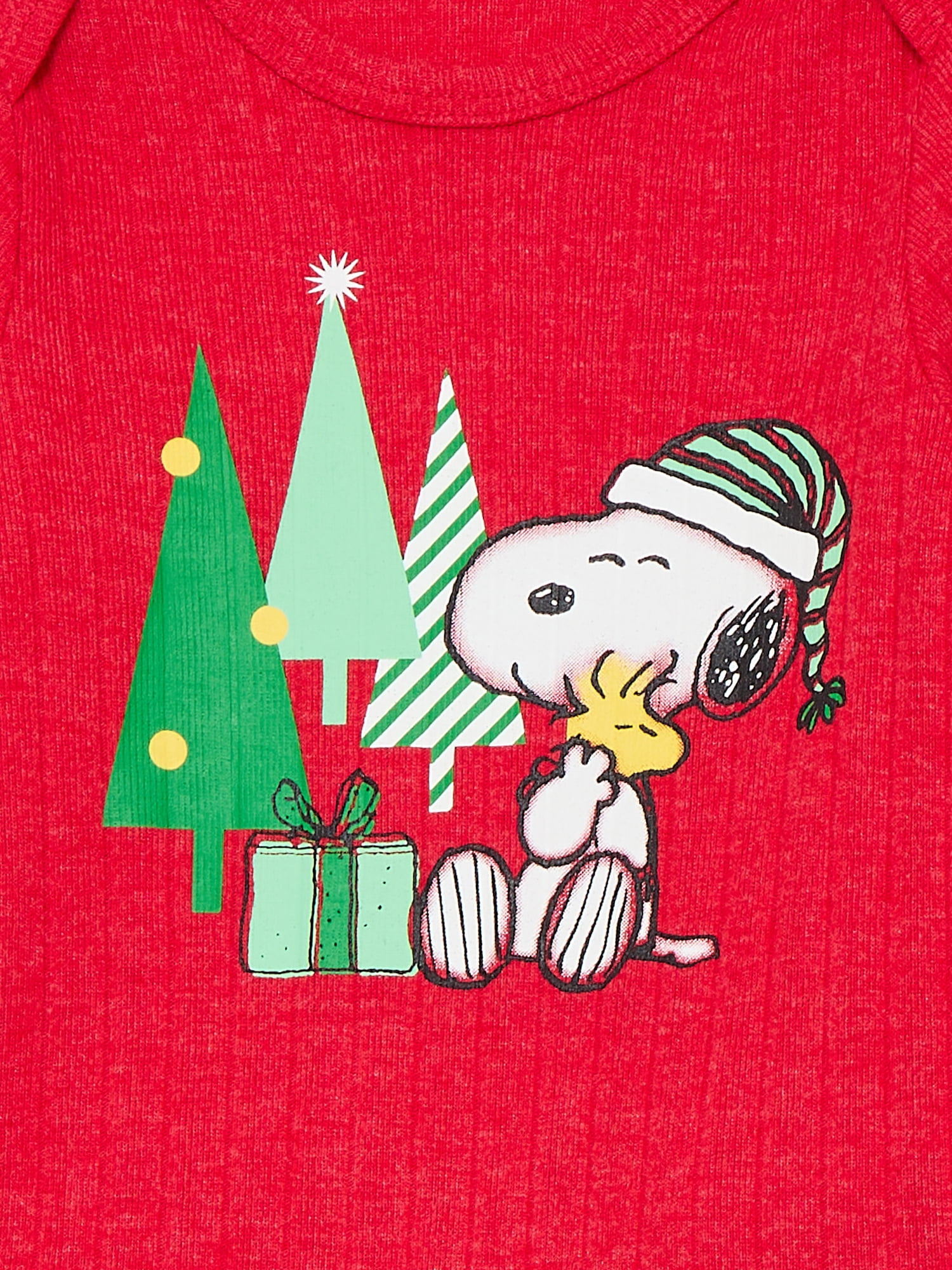 Snoopy Baby Boys Christmas Graphic Bodysuit and Jogger Pants Set, 2-Piece, Sizes 0M-12M