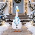thumbnail image 2 of Aurorax Snowman Porch Goose Outfit 19 inch,Goose Clothes for Cement Goose Porch Goose 23"/17",Blue Christmas Winter Porch Goose Accessories for Yard Outdoor Garden, 2 of 6