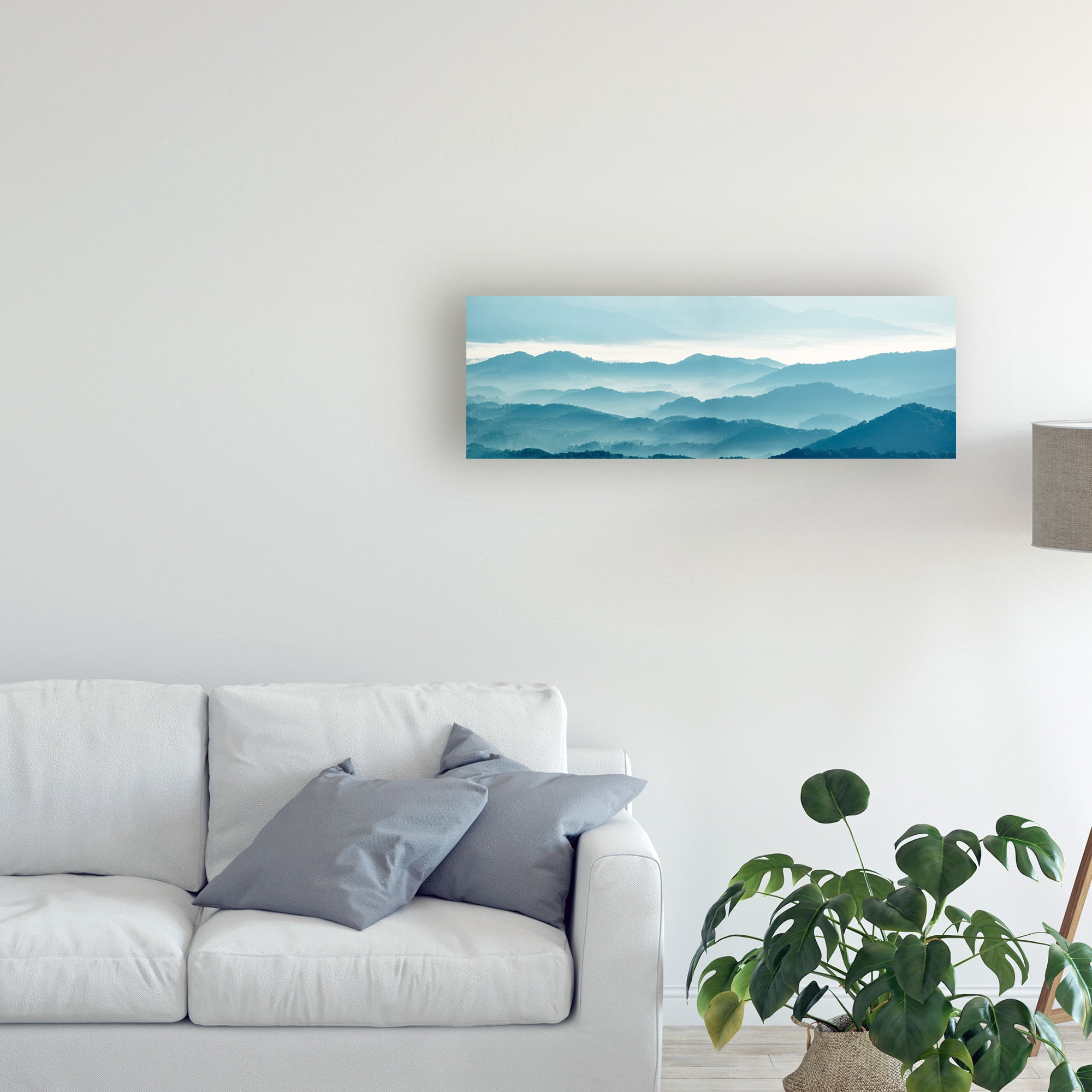 Trademark Fine Art 'Misty Mountains X' Canvas Art by James McLoughlin