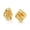 Gold-Tone, variant on Bling Jewelry Womens Square Two Tone Rope Love Knot Clip On Earrings Gold Plated