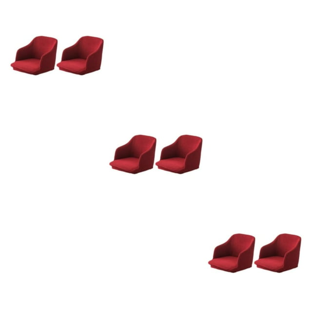 Guardoinrt 2pcs/set Transform Armchair Stretchy Chair Cover Full Protection And Stylish Decor Easy Care wine red 3Set