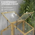 thumbnail image 6 of CASEMIOL Wooden Cold Frame Greenhouse for Outdoor Gardening, Polycarbonate Panel Greenhouse for Potted Plant, Green House for Backyard, Balcony, Living Room, 6 of 9