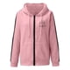 thumbnail image 3 of Puntoco mujeres Casual manga larga bolsillo suelto estampado cremallera medio y largo tops sudaderas con capucha blusa de mujer Puntoco Puntoco-563, 3 of 6