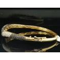 thumbnail image 6 of 14K Yellow Gold Ladies Round Pave Set Diamond Fashion Bangle Bracelet 1.72 Ct., 6 of 8