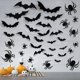 thumbnail image 2 of Decoraciones de pared de murciélagos NQ 72 piezas Halloween pegatinas 3D PVC realistas, 2 of 5