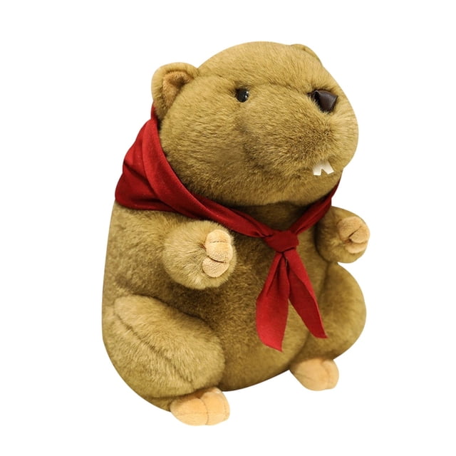 Adorable peluche de marmota, muñeco suave y achuchable para niños, perfecto para niños y niñas, compañero para interior y exterior.