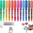 thumbnail image 5 of Erasable Ballpoint Pen Set (Mini Fashion Pens, Novelty), 12-Color Capped Pen Prevents Drying, The Erasable Ballpoint Pen Is Small And Exquisite Fashionable(#A), By Meiiso, 5 of 8