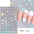 thumbnail image 7 of comerut 3Pcs Christmas Nail Stickers Winter Sweater Snowflake Design Self-Adhesive Nail Art Accessories Manicure Supply, 7 of 7
