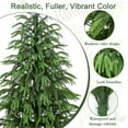 thumbnail image 3 of Guvpev Christmas Decorations - Outdoor Christmas Tree for Front Porch - 3FT Artificial Norfolk Pine Tree - Realistic Potted Tree Xmas Decor for Home Indoor Outdoor Entryway Party Living Room Office, 3 of 7