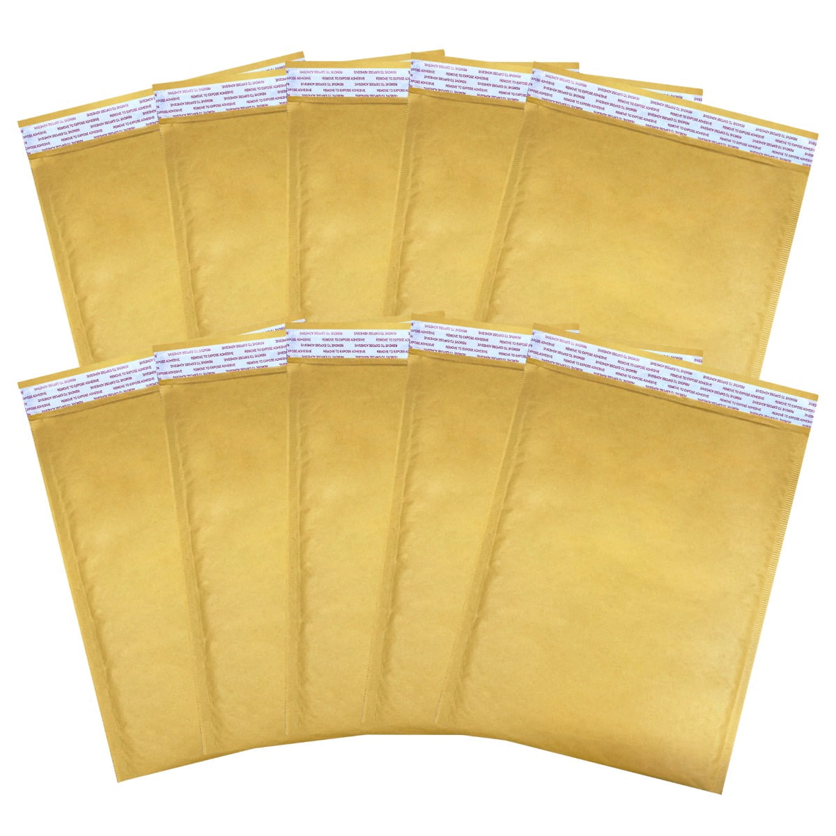 StarBoxes 10 Kraft Bubble Mailers 9.5x14.5" - #4 Self-Seal Padded Envelopes
