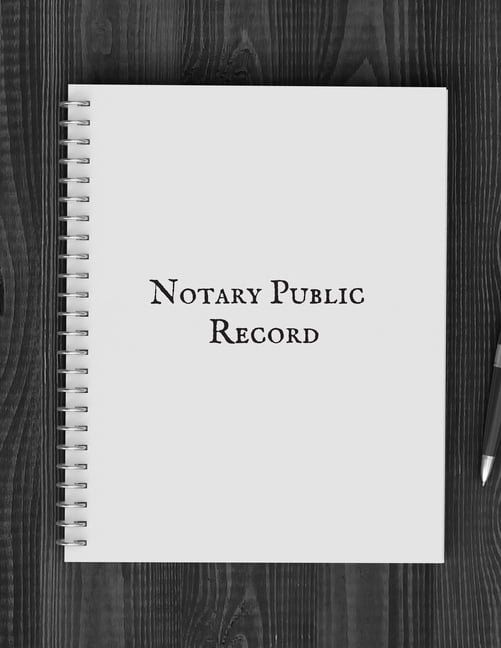 Notary Public Record Public Journal O f Notary Records Entry Logbook
