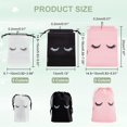 thumbnail image 2 of 108 Pcs Eyelash Makeup Bags 9 Styles Pink Eyelash Aftercare Bags Eyelash Cosmetic Bags with Drawstring Travel Bags Packaging, 2 of 6