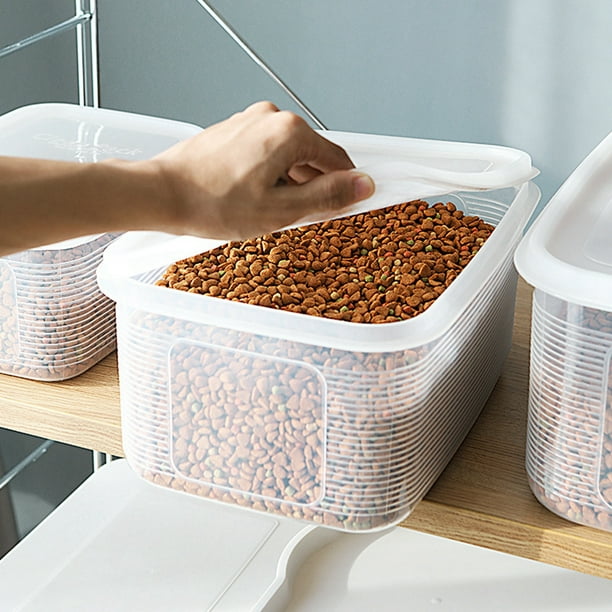 Dog Food Container Plastic Pet Food Storage Container with Measuring Spoon