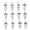 Black White, variant on 12Pcs Bow Print Tumblers With Straws Reusable Cold Cups Lightweight Coffee Mug For Beverage Home Outdoor(Black White-17.5X10X6Cm)